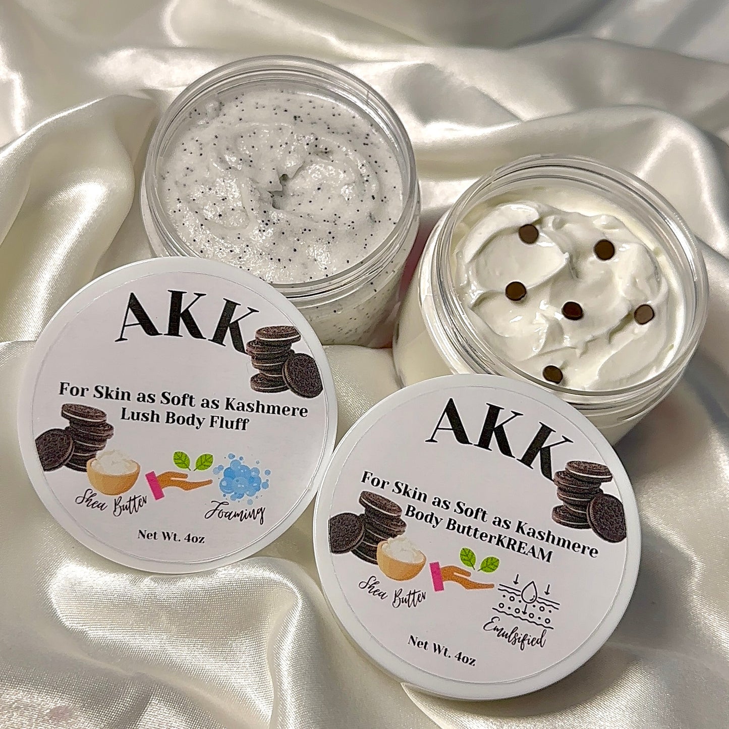 Cookies & Cream Shea Infused Foaming Body Fluff