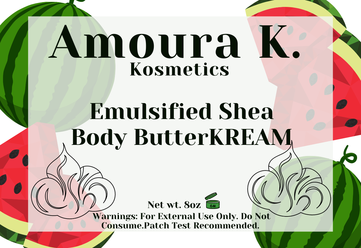 Watermelon WOW Emulsified Body ButterKREAM